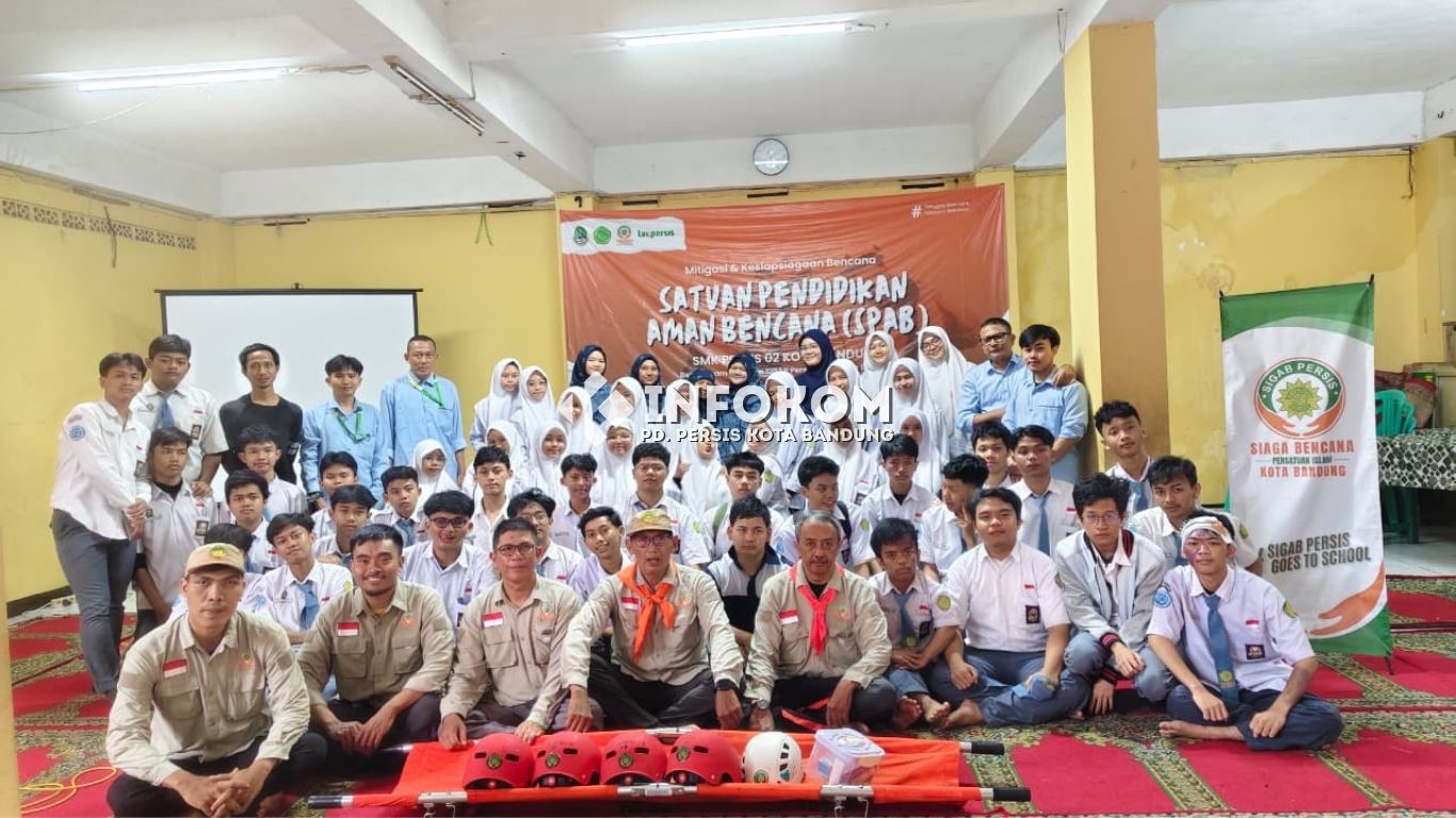 Siaga Bencana : SIGAB Kota Bandung sosialisasi dan mitigasi bencana ke SMK 02 Persis