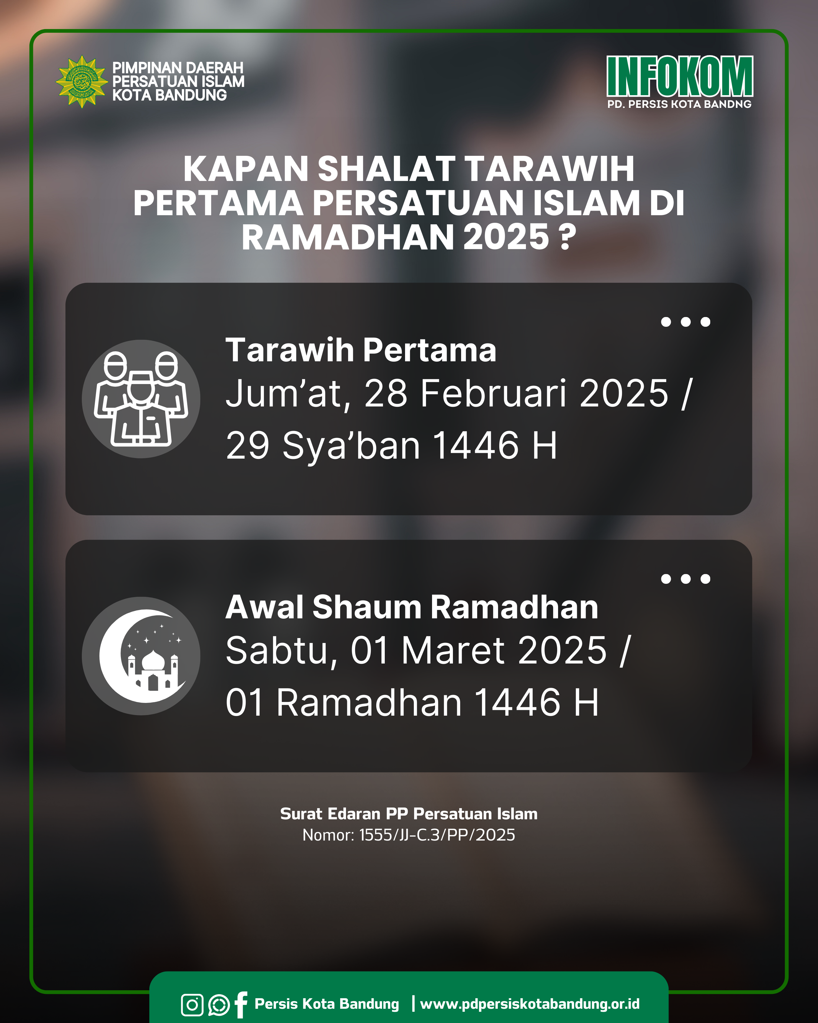 Kapan Awal Tarawih di Ramadhan 2025 ?