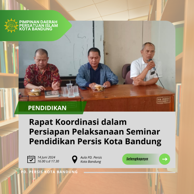 Rapat Koordinasi Bidgar Pendidikan