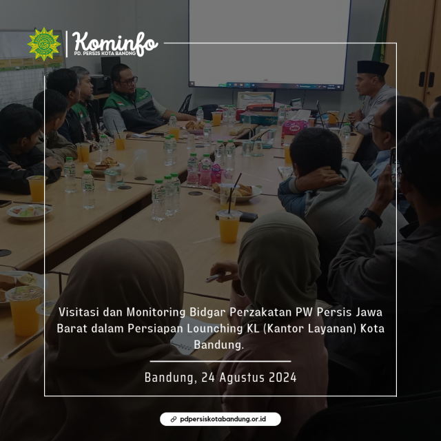 Visitasi dan Monitoring Bidgae Zakat PW Persis Jawa Barat