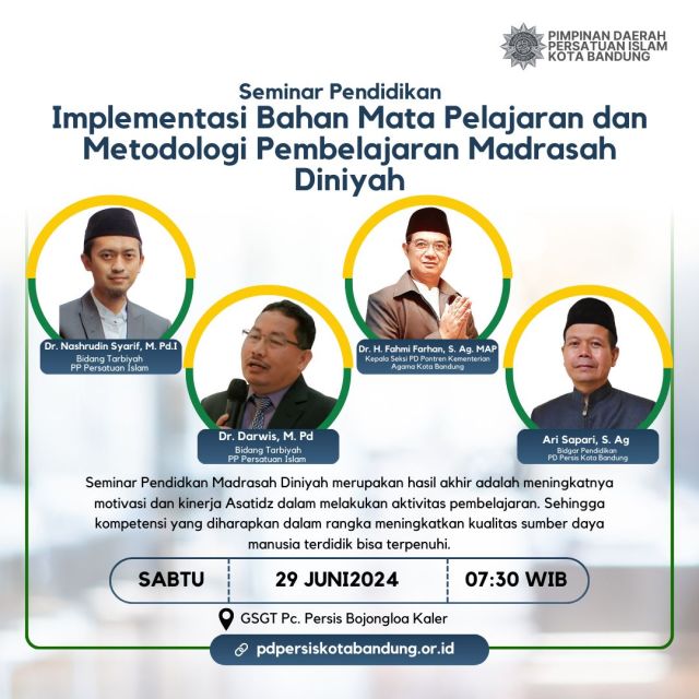 Implementasi Bahan Mata Pelajaran dan Metodologi Pembelajaran Madrasah Diniyah