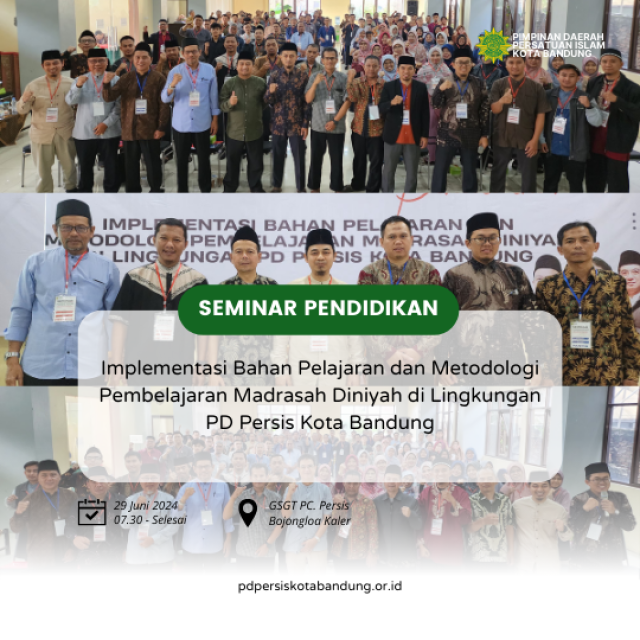 Implementasi Bahan Pelajaran dan Metodologi Pembelajaran Madrasah Diniyah di Lingkungan PD Persis Kota Bandung