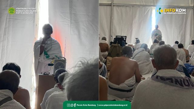 Dr. Ihsan Setiadi Latief Dipercaya menjadi Khatib Arofah di tenda besar mewakili 12 kloter di Syarikah Rakeen
