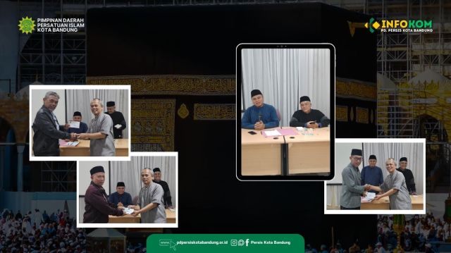 PD Persis Kota Bandung Lakukan Serah Terima kontribusi pembiayaan pembianaan Haji Persis 2025 ke Tingkat PC Persis Kota Bandung