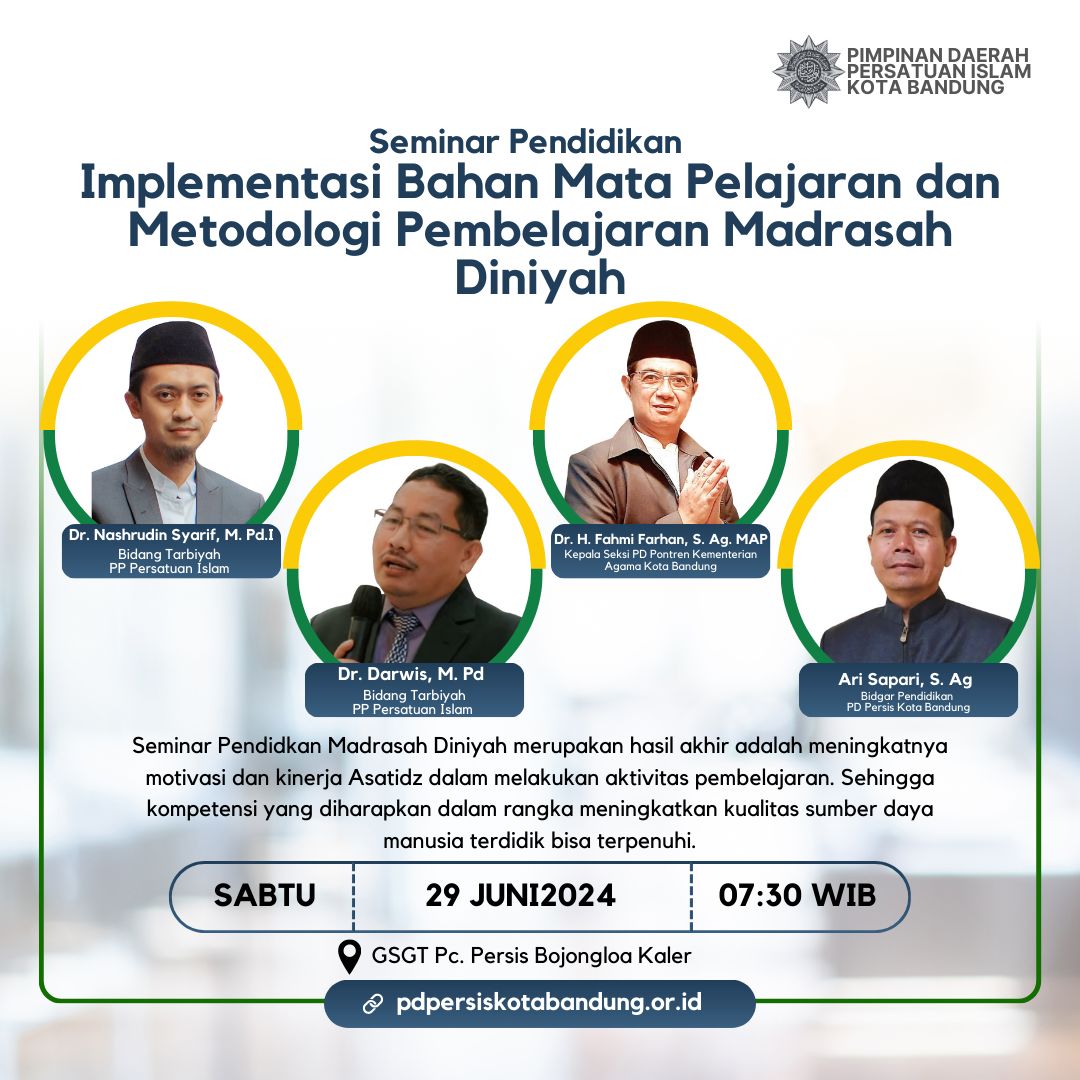 Implementasi Bahan Mata Pelajaran dan Metodologi Pembelajaran Madrasah Diniyah